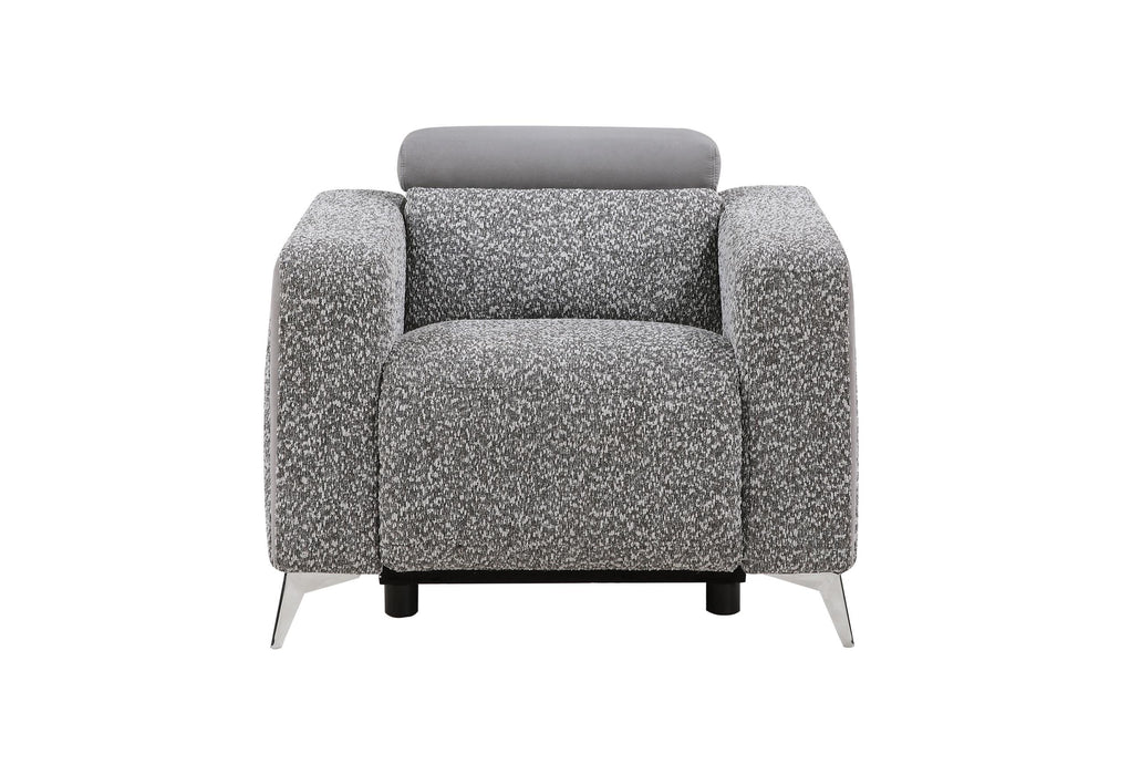 U8521 TAUPE/DARK GREY 36 POWER RECLINER