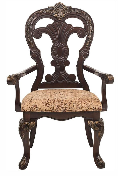 Deryn Park Arm Chair in Dark Cherry (Set of 2)