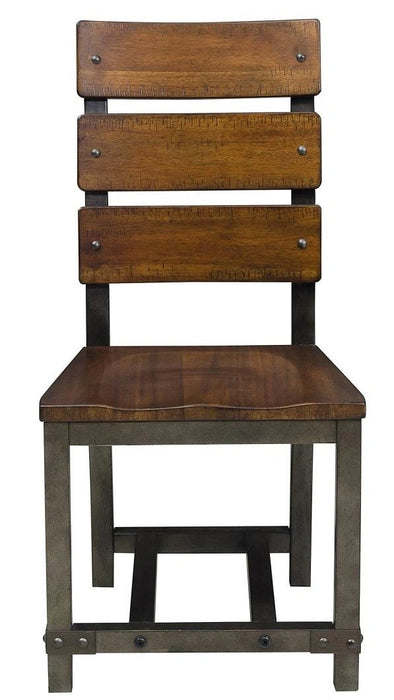 Holverson Side Chair in Rustic Brown (Set of 2)