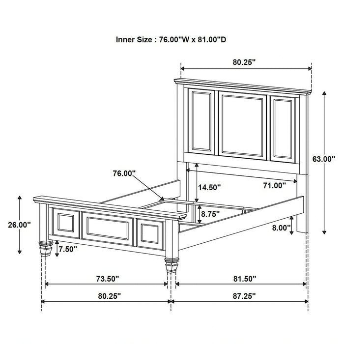 Sandy Beach Panel Bed