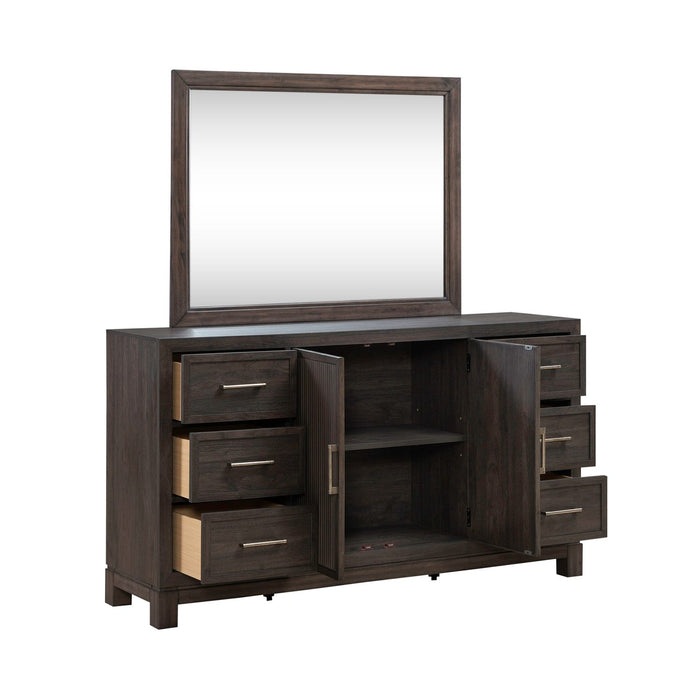 Modern Edge Dresser & Mirror