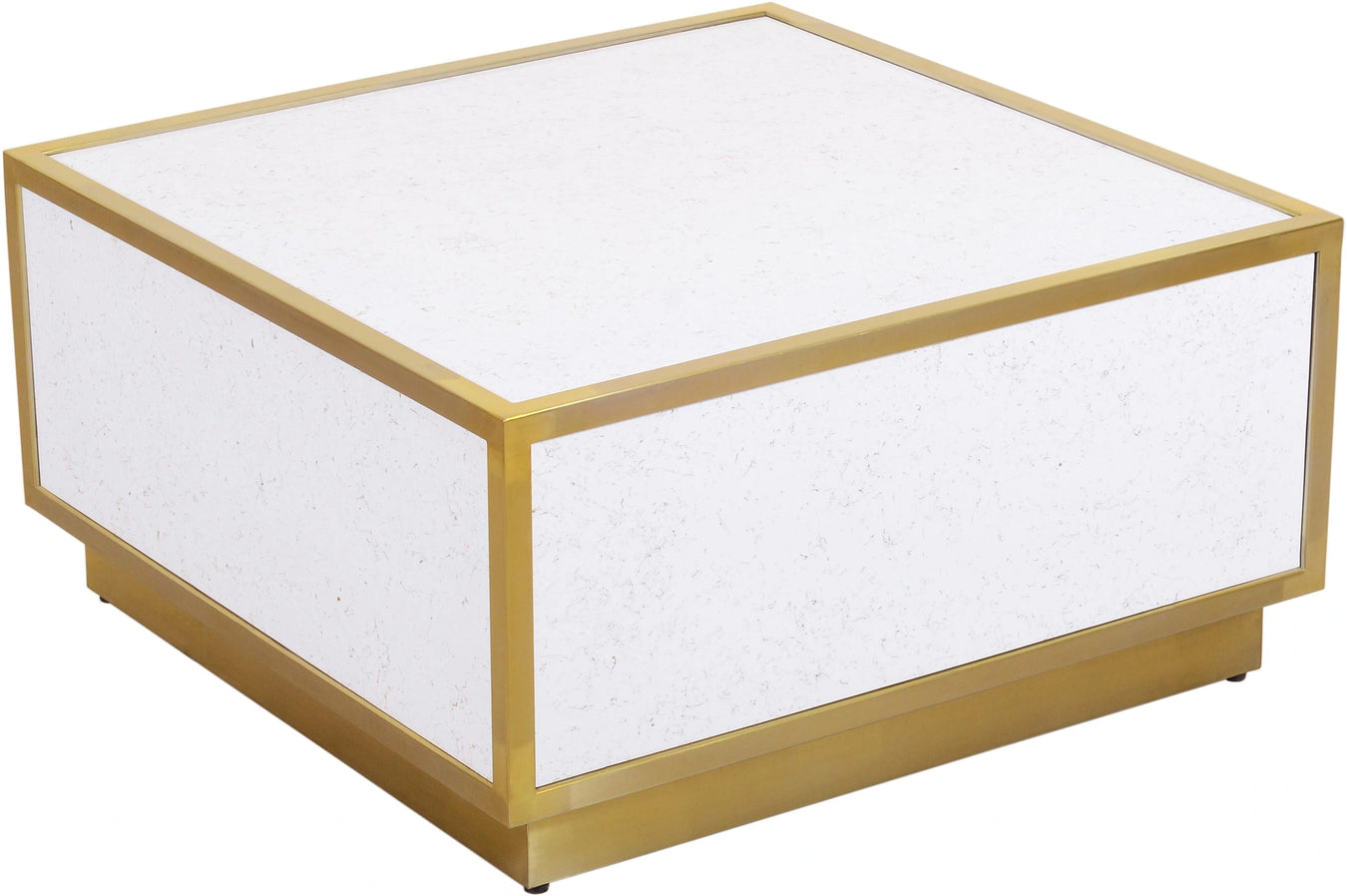 White faux marble