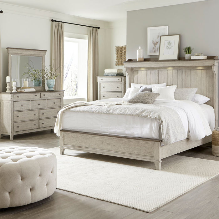 Ivy Hollow King Mantle Bed, Dresser & Mirror, Chest image