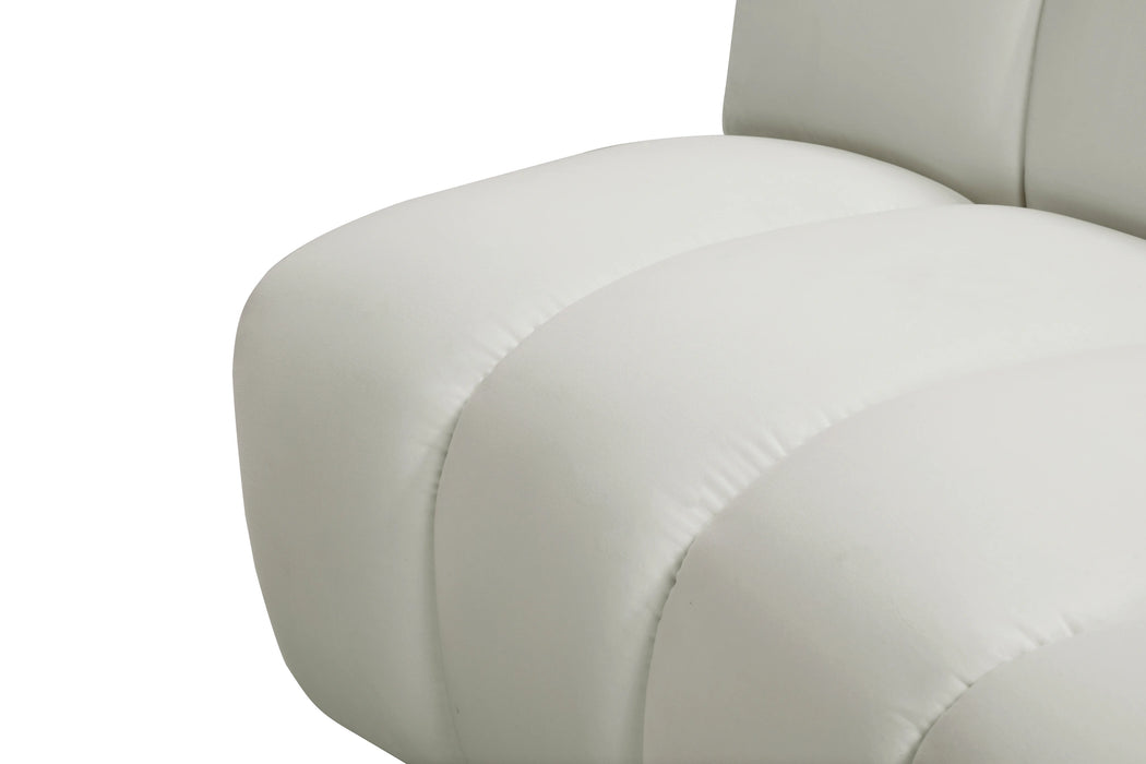 Infinity Cream Velvet 8pc. Modular Sectional
