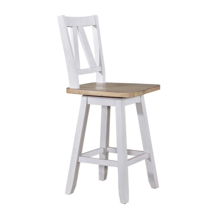Lindsey Farm Counter Height Swivel Chair (RTA)