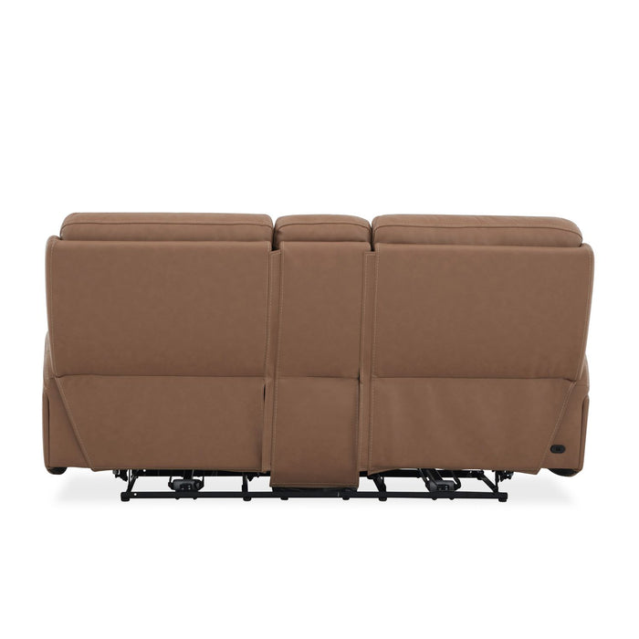 Bennett Loveseat with Console P2 & ZG in Butternut