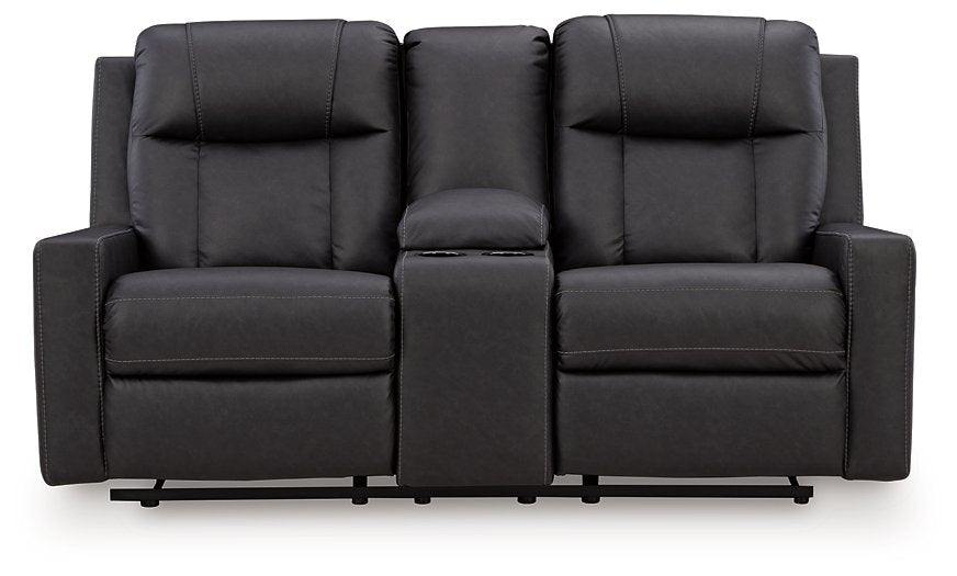 Mackmenville Reclining Loveseat with Console