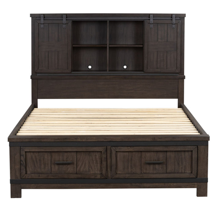 Thornwood Hills Bookcase Bed, Dresser & Mirror image