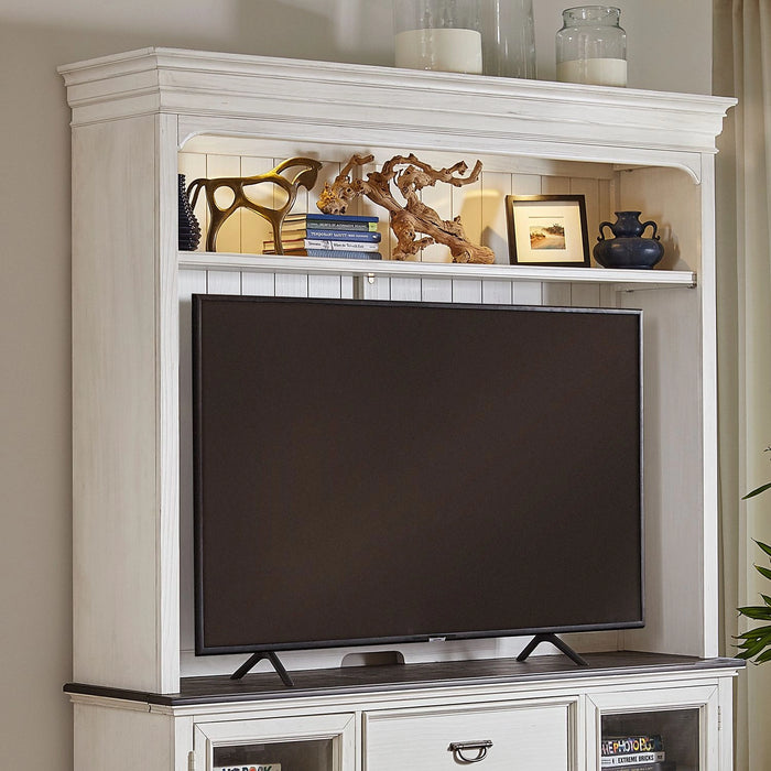 Allyson Park Entertainment Hutch in Wirebrushed White image