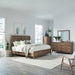 Shaker Lakes King California Panel Bed, Dresser & Mirror, Chest image
