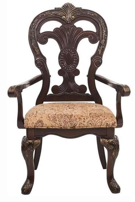 Deryn Park Arm Chair in Dark Cherry (Set of 2)