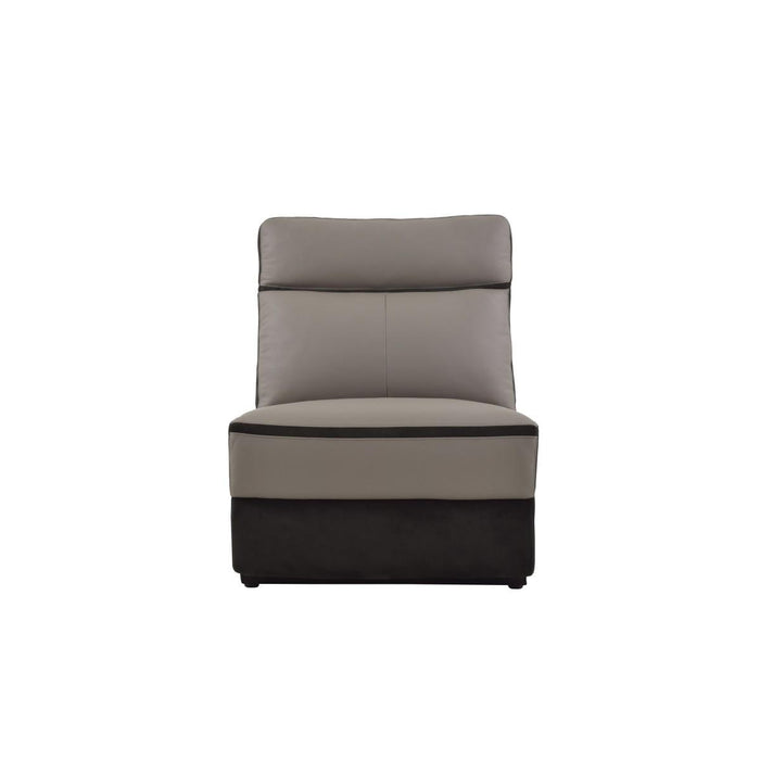 Laertes Power Armless Reclining Chair in Taupe Gray 8318-ARPW