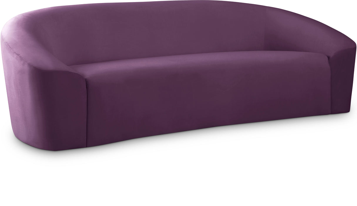 Riley Purple Velvet Sofa
