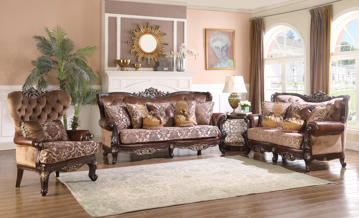 Phoenix Transitional Style Chair in Cherry finish Wood