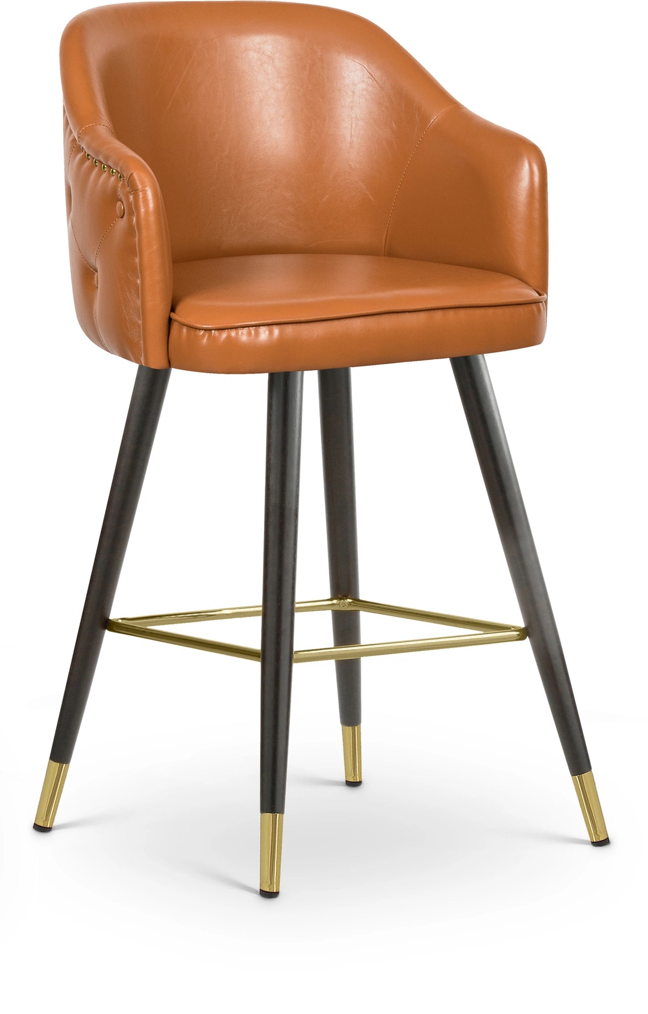 Cognac Faux Leather