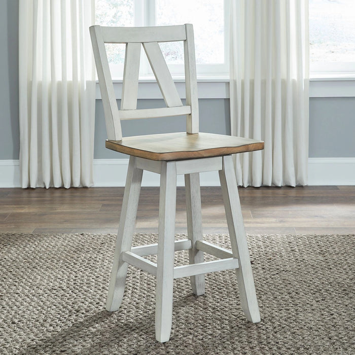Lindsey Farm Counter Height Swivel Chair (RTA) image