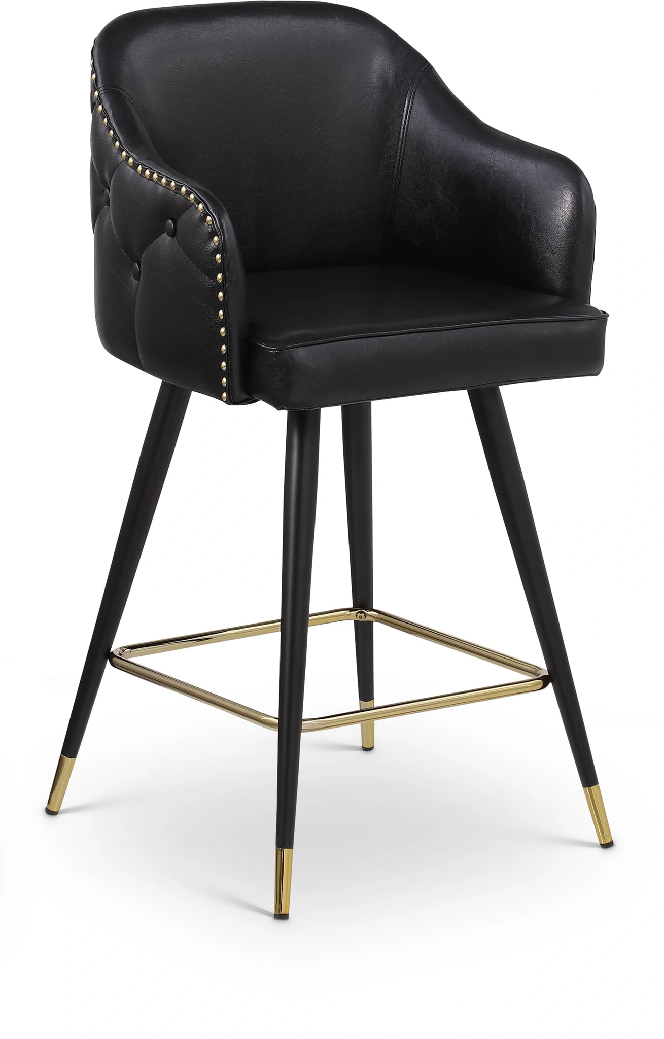 Black Faux Leather