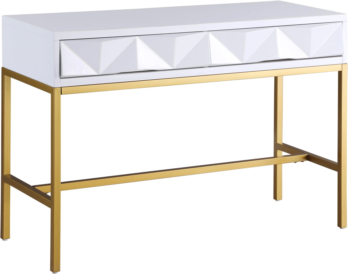 White Laquer with Gold