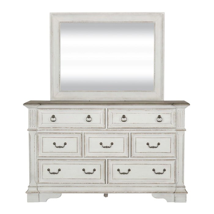 Abbey Park King California Panel Bed, Dresser & Mirror, Chest, Night Stand image