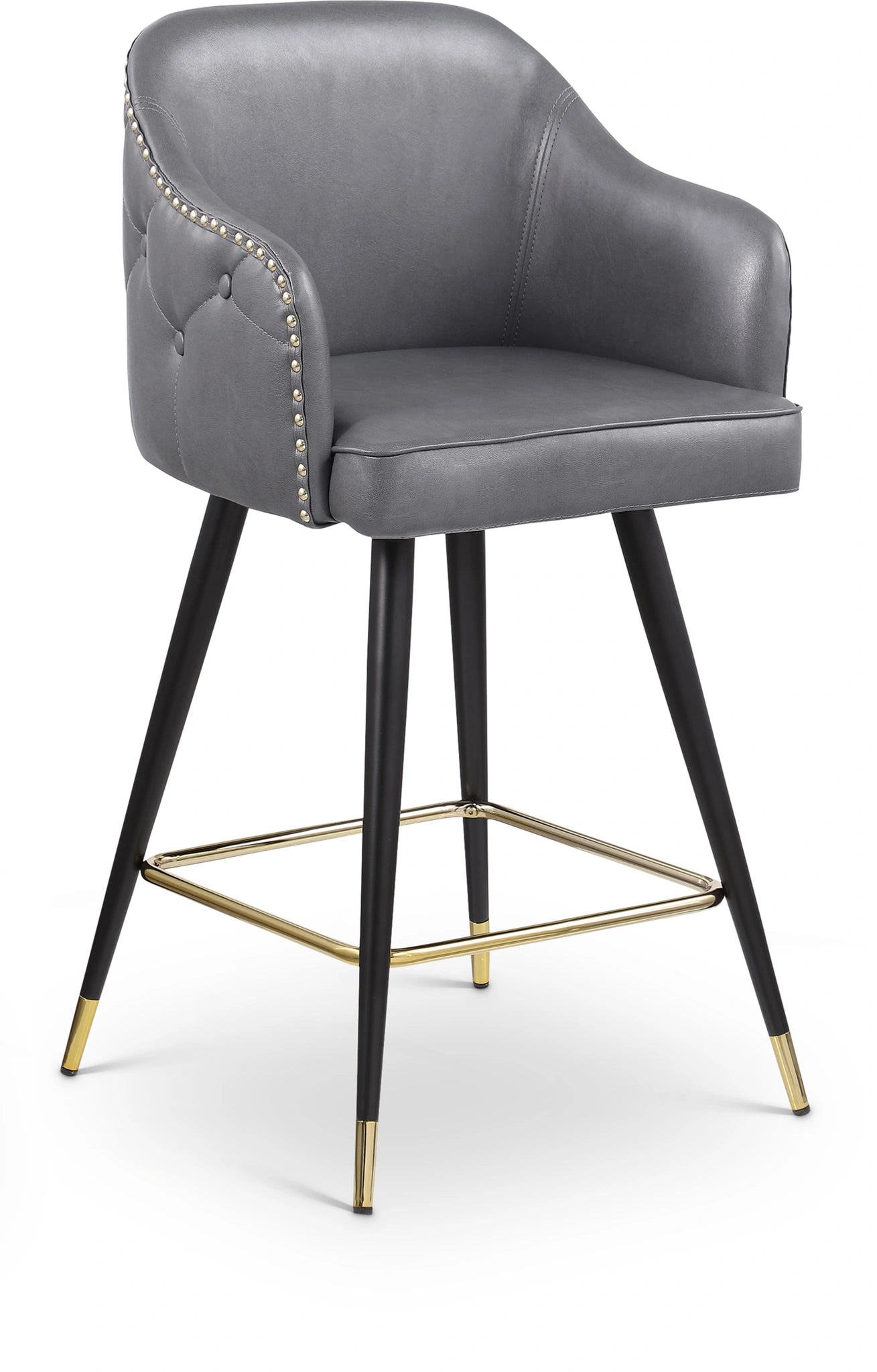 Grey Faux Leather