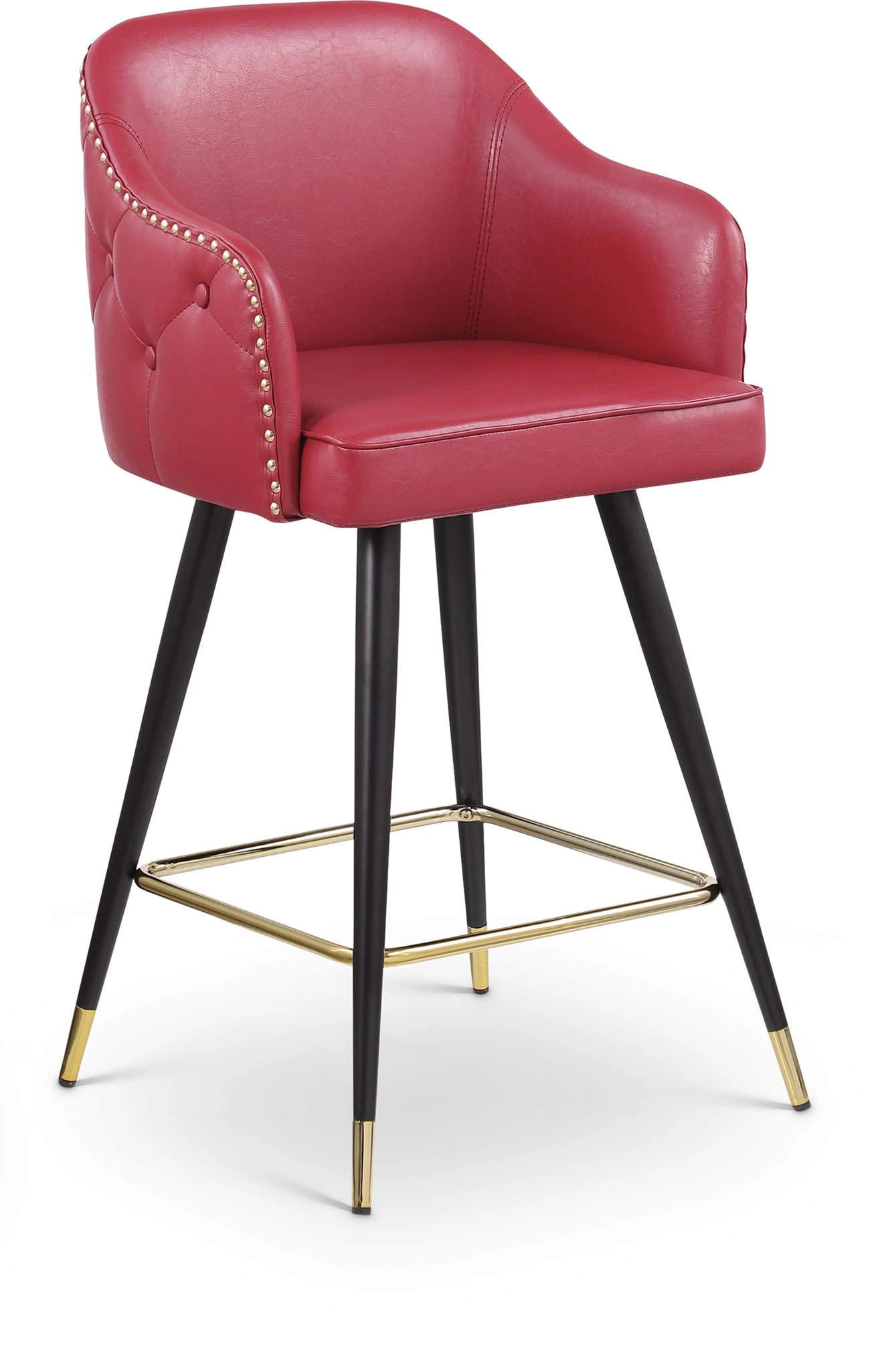 Red Faux Leather