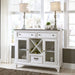 Allyson Park Buffet in White with Charcoal image